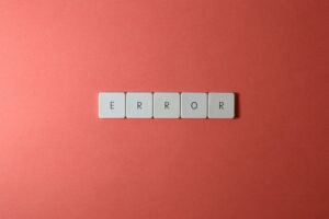 a clear understanding error signs